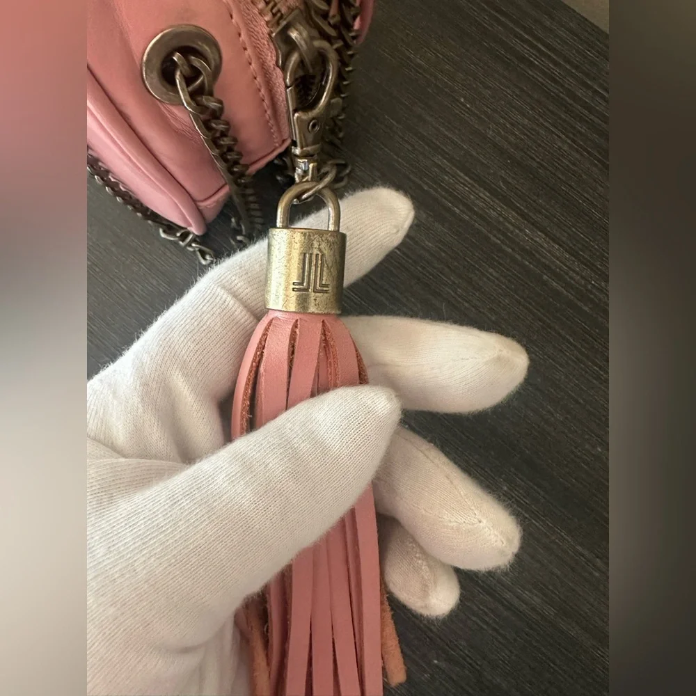 Lanvin Pink Crossbody Bag with Tassel - Picture 5 of 7